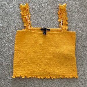 Forever 21 yellow tank top